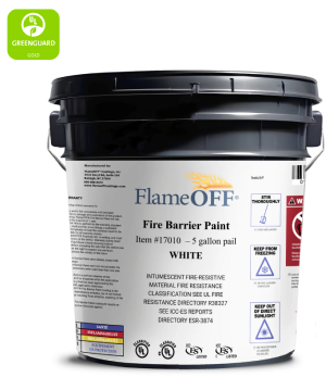 FlameOFF Fire Barrier Paint — intumescent fire resistant paint